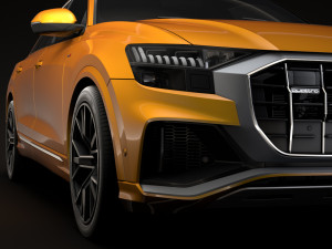 audi q8 50 tdi quattro s line vorsprung edition 2018 3D मॉडल