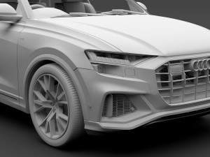 audi q8 50 tdi quattro s line vorsprung edition 2018 3D मॉडल