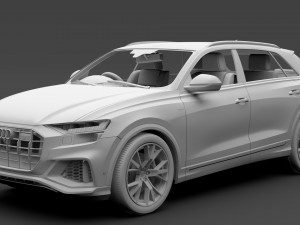 audi q8 50 tdi quattro s line vorsprung edition 2018 3D मॉडल