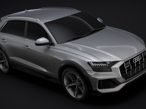 audi q8 50 tdi quattro 2018 3D Model