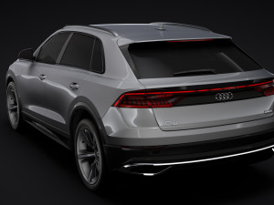 audi q8 50 tdi quattro 2018 3D Model