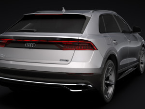 audi q8 50 tdi quattro 2018 3D Model