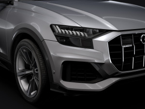 audi q8 50 tdi quattro 2018 3D Model
