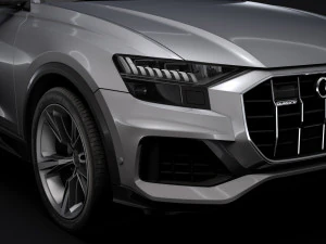 audi q8 50 tdi quattro 2018 3D Model