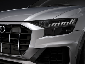 audi q8 50 tdi quattro 2018 3D Model