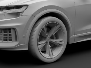audi q8 50 tdi quattro 2018 3D Model
