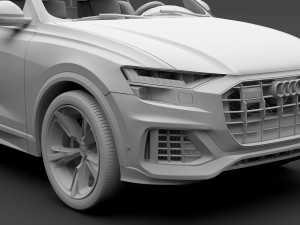audi q8 50 tdi quattro 2018 3D Model
