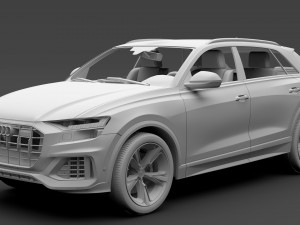 audi q8 50 tdi quattro 2018 3D Model