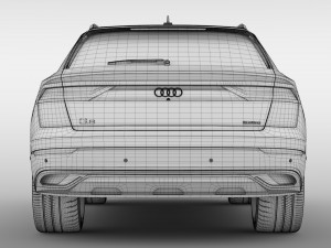 audi q8 50 tdi quattro 2018 3D Model