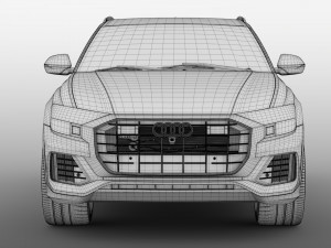 audi q8 50 tdi quattro 2018 3D Model