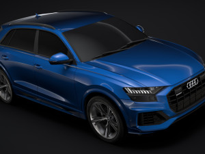 audi q8 55 tfsi quattro 2018 Model 3D