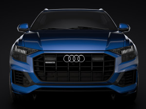 audi q8 55 tfsi quattro 2018 3D Model