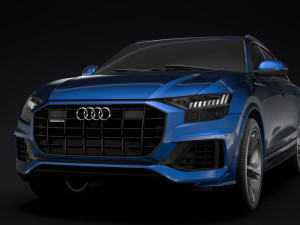 audi q8 55 tfsi quattro 2018 3D Model