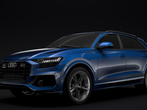 audi q8 55 tfsi quattro 2018 3D Model