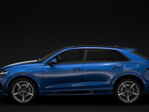 audi q8 55 tfsi quattro 2018 3D Model