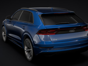 audi q8 55 tfsi quattro 2018 3D Model