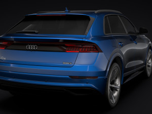 audi q8 55 tfsi quattro 2018 3D Model
