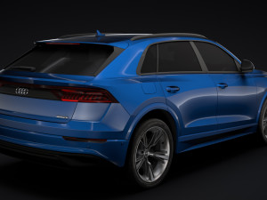 audi q8 55 tfsi quattro 2018 3D Model