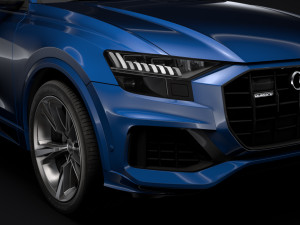 audi q8 55 tfsi quattro 2018 3D Model