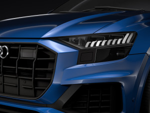 audi q8 55 tfsi quattro 2018 3D Model