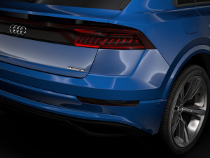 audi q8 55 tfsi quattro 2018 3D Model