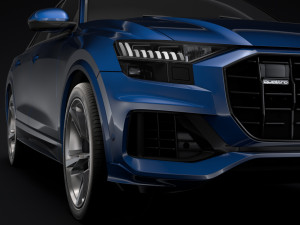 audi q8 55 tfsi quattro 2018 3D Model