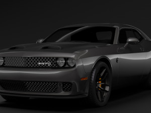 dodge challenger srt hellcat 2019 3D मॉडल