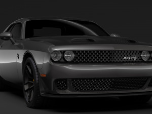 dodge challenger srt hellcat 2019 3D मॉडल