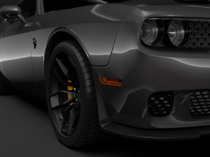 dodge challenger srt hellcat 2019 3D मॉडल