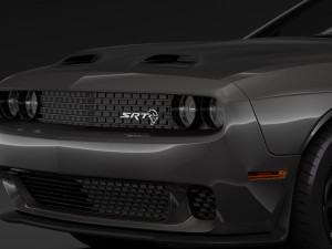 dodge challenger srt hellcat 2019 3D मॉडल