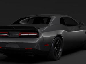 dodge challenger srt hellcat 2019 3D मॉडल