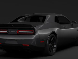 dodge challenger srt hellcat 2019 3D Model