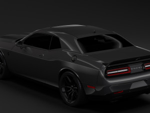 dodge challenger srt hellcat 2019 3D मॉडल