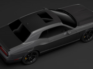 dodge challenger srt hellcat 2019 3D मॉडल