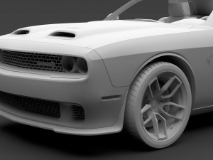 dodge challenger srt hellcat 2019 3D मॉडल