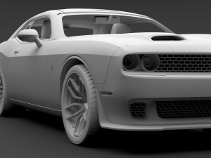 dodge challenger srt hellcat 2019 3D मॉडल