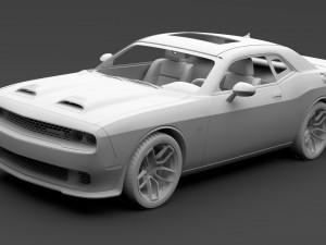 dodge challenger srt hellcat 2019 3D मॉडल