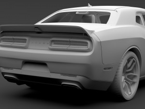 dodge challenger srt hellcat 2019 3D मॉडल