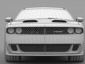 dodge challenger srt hellcat 2019 3D Model