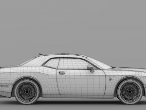 dodge challenger srt hellcat 2019 3D मॉडल