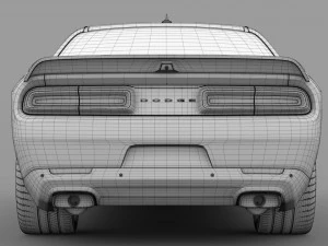 dodge challenger srt hellcat 2019 3D Model