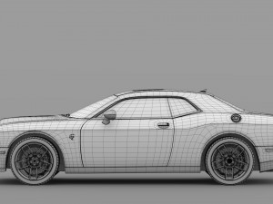 dodge challenger srt hellcat 2019 3D मॉडल