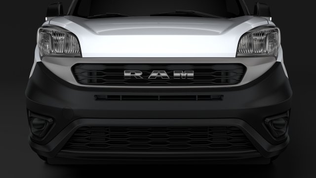ram promaster city tradesman cargo van h2 2019 Modello 3D .c4d .max .obj .3ds .fbx .stl .blend 