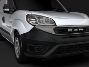 ram promaster city tradesman cargo van h2 2019 Modello 3D