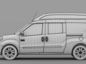 ram promaster city tradesman cargo van h2 2019 Modello 3D
