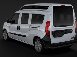ram promaster city wagon slt h2 2019 Modello 3D