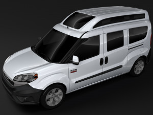 ram promaster city wagon slt h2 2019 Modello 3D