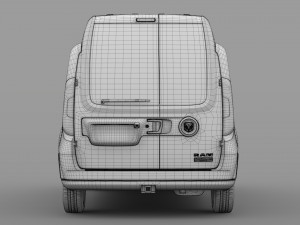 ram promaster city wagon slt h2 2019 Modello 3D