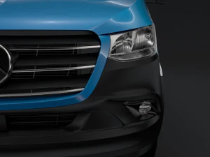 mercedes benz sprinter panel van l4h3 rwd 2019 Model 3D