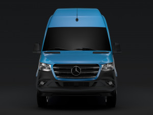 mercedes benz sprinter panel van l4h3 rwd 2019 3D Model